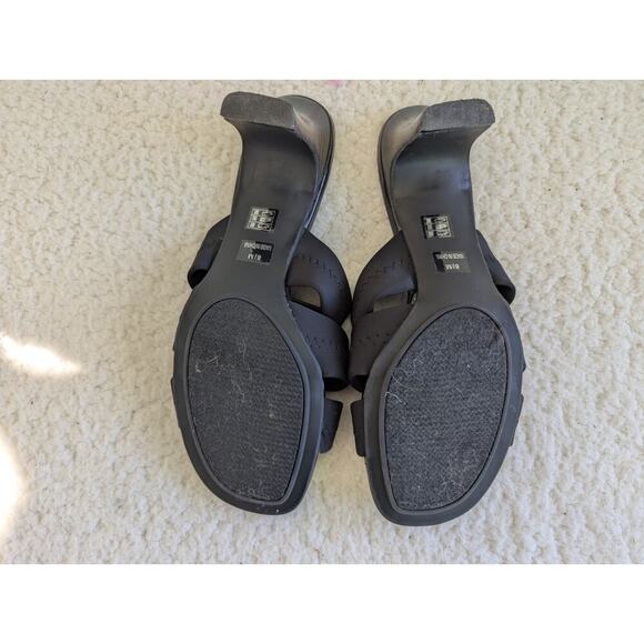 Moda Reflex Womens slip on strapped pumps Black Size 8.5 Med Cute - Picture 7 of 9